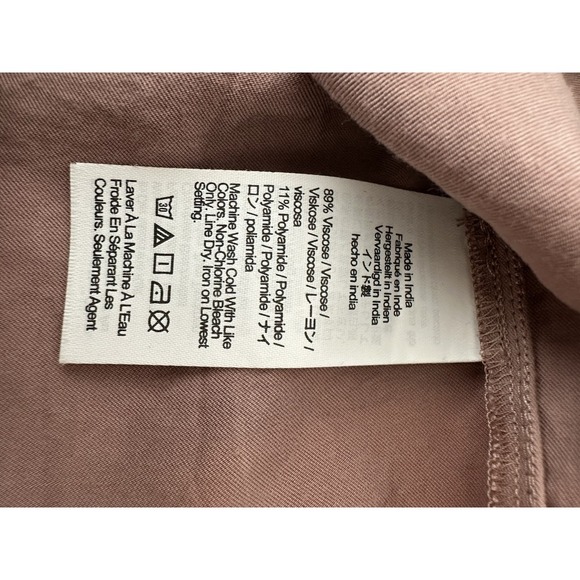 Madewell Top Women‎ Medium Relaxed Mauve Long Sleeve Formal Career Minimalist - Picture 5 of 8